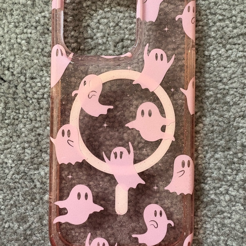 Velvet Caviar Pink Ghost Clear Phone Case
